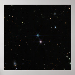 Affiche Champ large de la planète Neptune dans James Webb