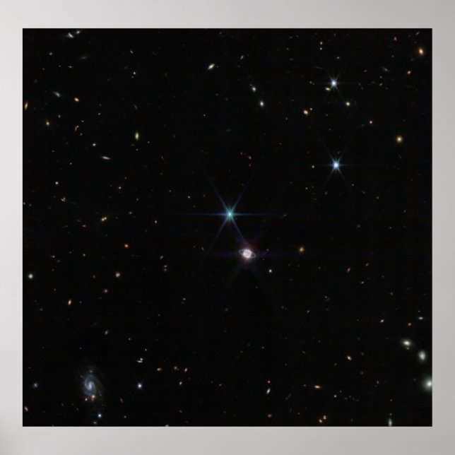 Affiche Champ large de la planète Neptune dans James Webb (Devant)