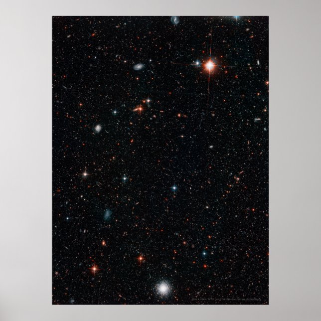 Affiche Champ profond Hubble 18x24 (18x24) (Devant)