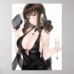 Affiche Champagne DSR 50 Hottie Drinking