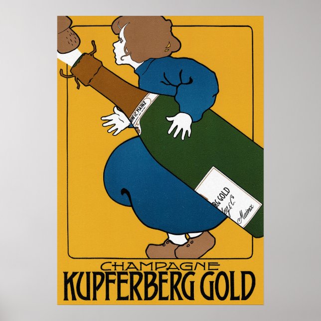 Affiche Champagne vintage Kupferberg (Devant)