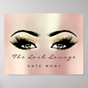 Affiche Champaigne Nom Maquillage Artiste Beauté Studio La