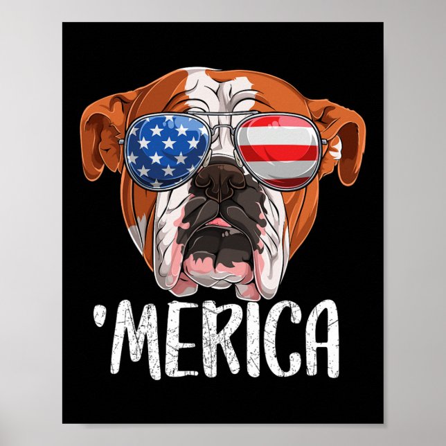Affiche Champignon anglais 4 juillet américain F (Devant)