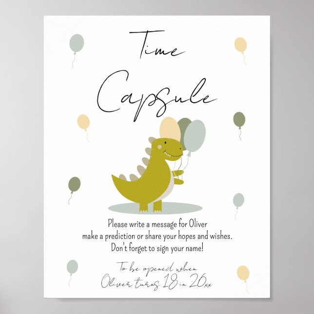 Affiche Champignon forestier Anniversaire Heure Capsule (Devant)