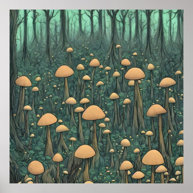 Affiche Champignons (Devant)
