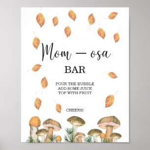 Affiche Champignons automne Mon-osa bar