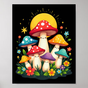 Affiche Champignons de champignons de champignons de Paris