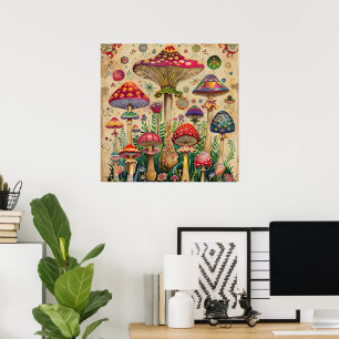 Affiche Champignons de contes Fairytale