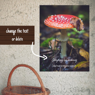 Affiche Champignons de l'Agaric de la Mouche rouge dans la