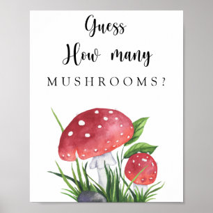 Affiche Champignons - devinez combien de CHAMPIGNONS