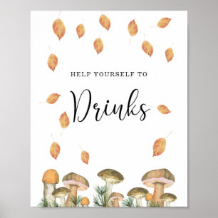 Affiche Champignons forestiers - Boissons