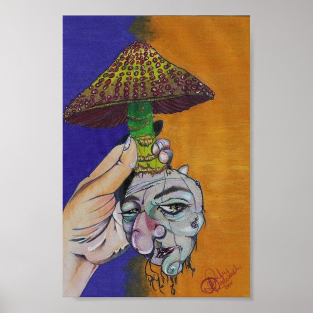 Affiche Champignons mécontents (Devant)