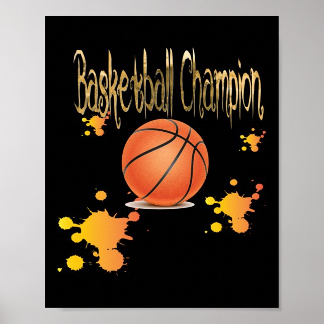 Affiche Champion de basket-ball (Devant)
