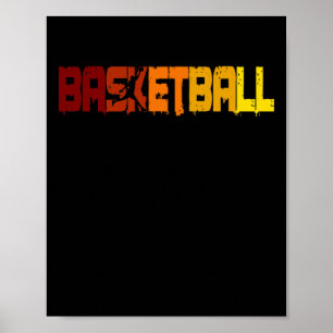 Affiche Champion de basket-ball de basket-ball Fans Retro