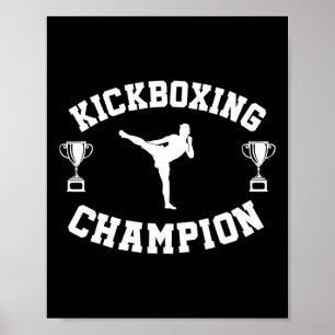 Affiche Champion de kickboxing