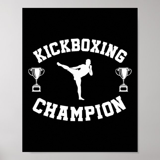 Affiche Champion de kickboxing  (Devant)