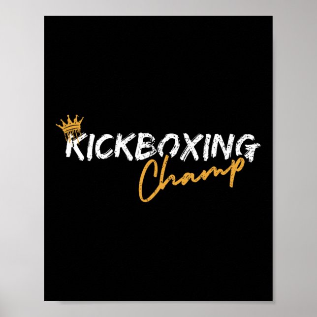 Affiche Champion de kickboxing  (Devant)