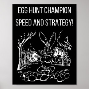 Affiche Champion de la chasse aux œufs Vitesse et stratégi