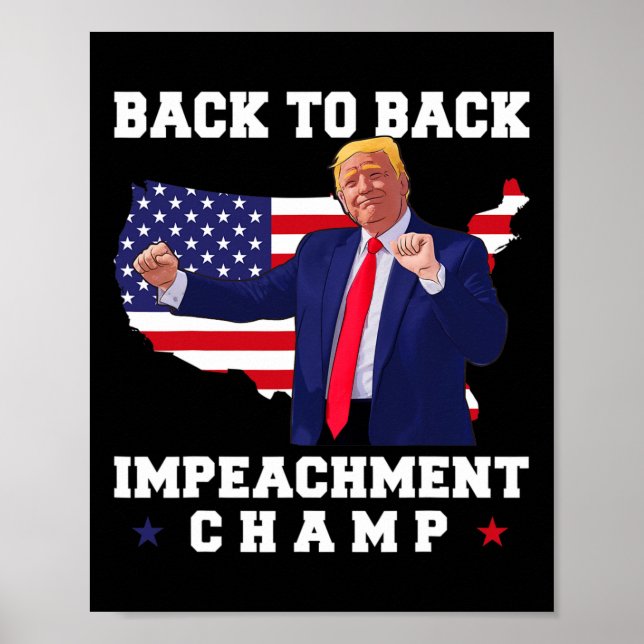 Affiche Champion de l'impeachment consécutif danse drôle d (Devant)