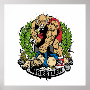 Affiche Champion de lutte