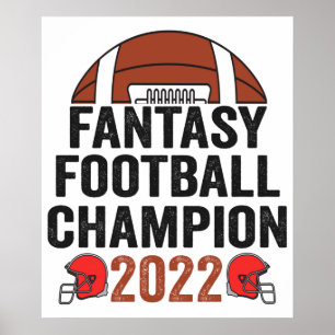 Affiche Champion d'Imaginaire de football 2022 Amoureux de