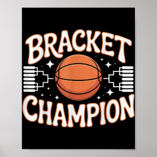 Affiche Champion du panier de basket-ball vainqueur Sports