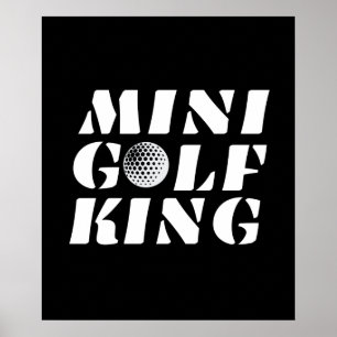 Affiche Champion Minigolf King Minigolfer