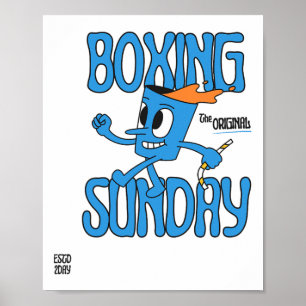 Affiche Champion poids lourd coup de grâce du dimanche de