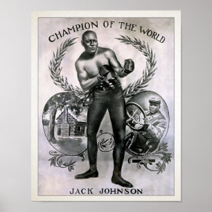 Affiche Champion vintage Jack Johnson