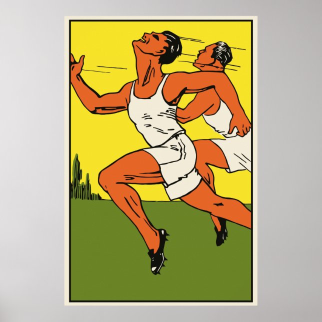 Affiche Championnat de course de piste rétros et (Devant)