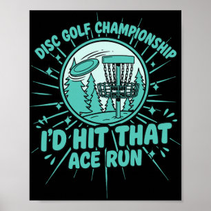 Affiche Championnat de Disc Golf Je réussirais cette cours