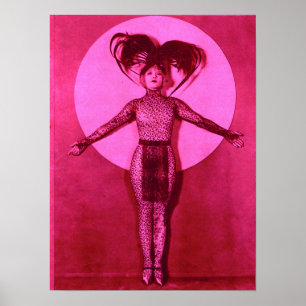 Affiche Championnat du monde de football 1922 - rose