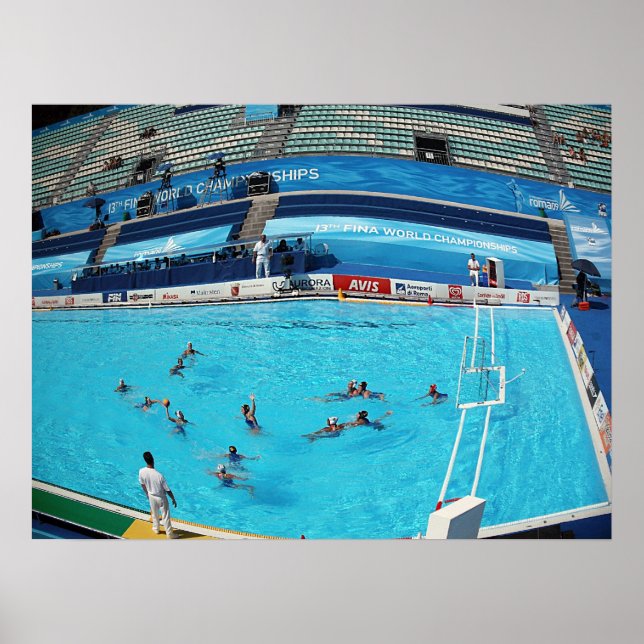 AFFICHE CHAMPIONNAT MONDIAL DE NATATION ROME 2009 (Devant)