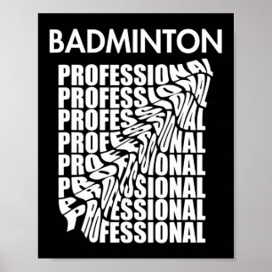 Affiche Championne de Badminton Tournoi Smash