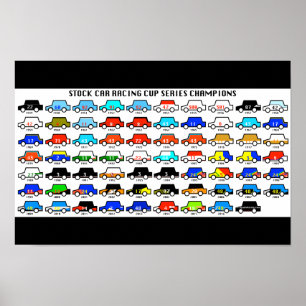 Affiche Champions de la série stock Car Racing Cup