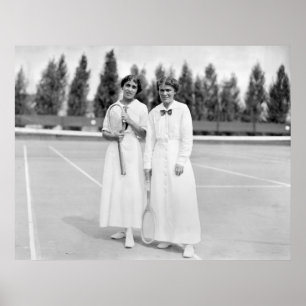 Affiche Champions de tennis féminin, 1913