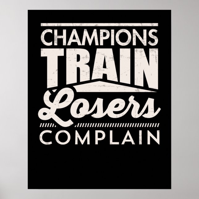 Affiche Champions Les Perdants De Train Se Plaignent Motiv (Devant)