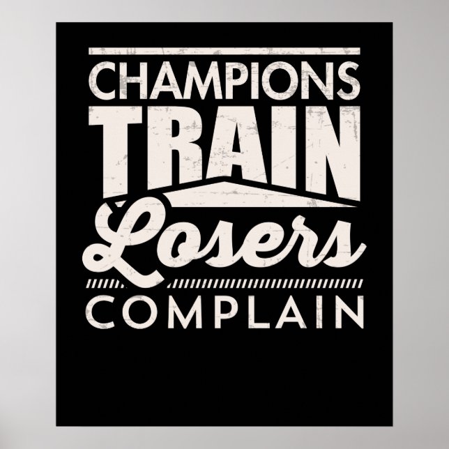 Affiche Champions Les Perdants De Train Se Plaignent Motiv (Devant)