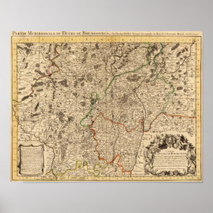 Affiche Champs de bataille et routes français