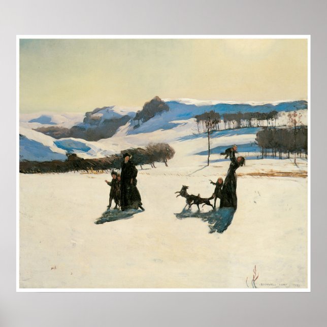 Affiche Champs de neige, 1909 Rockwell Kent (Devant)