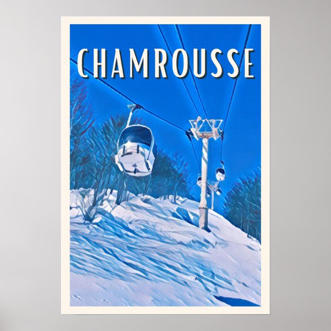 Affiche Chamrousse Station de ski (Devant)