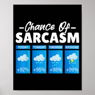 Affiche Chance drôle de sarcasme humour hommes drôles sarc