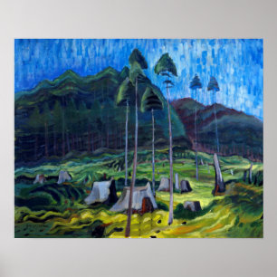 Affiche Chance et extrémités par Emily Carr 20x16