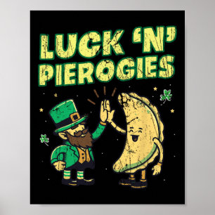 Affiche Chance N Pierogies Drôle Polonais Irlandais St Pat