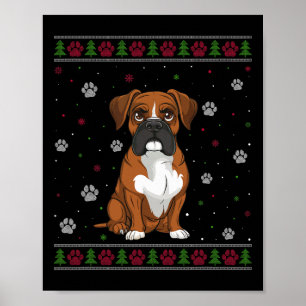 Affiche Chandail de Noël Xmas Animal animal de compagnie A