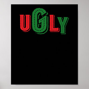 Affiche Chandail laid drôle de Noël