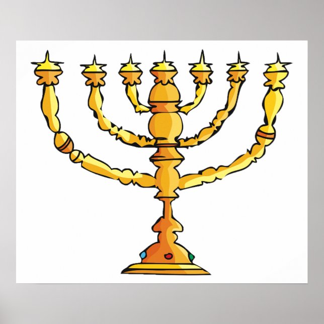 Affiche Chandelier de la Menorah (Devant)