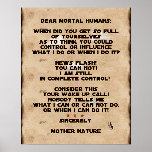 Affiche Changement climatique (Devant)