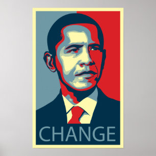 Affiche Changement d'Obama