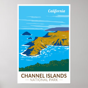 Affiche Channel Islands National Park Californie Voyages